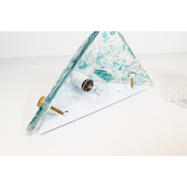 Vintage Italian Wall Lamps in Murano Glass from La Murrina, 1980s, Set of 2 For Sale - Image 3 of 11