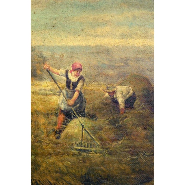 1990s Emilio Pergola, Rural Scene with Cattle, 1990s, Oil on Canvas, Framed For Sale - Image 5 of 9
