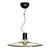 Large Chandelier in Thick Glass, Chrome and Black Lacquered Metal, Italy, 1970s For Sale - Image 3 of 11