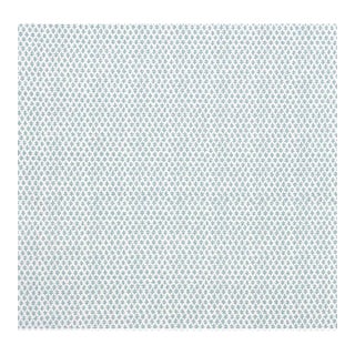 Sister Parish Burmese Linen Fabric in Seafoam Blue Green- 1 7/8 Yards For Sale