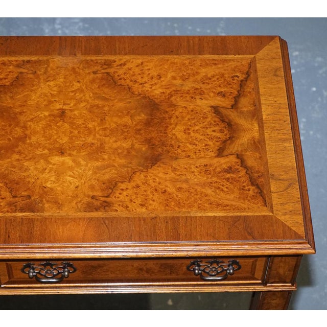 Georgian Style Burr Walnut Console Table from Brights of Nettlebed London For Sale - Image 9 of 18