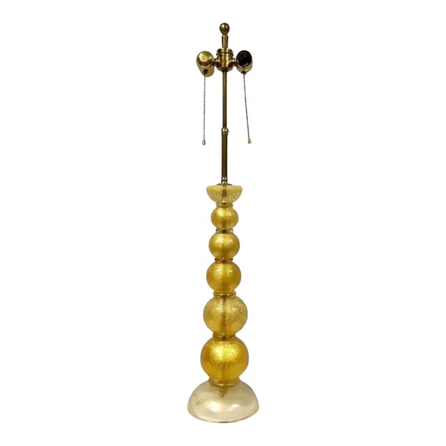 Murano Stacked Ball Table Lamp For Sale