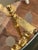 1980s Bouillotte Style Brass 3 Arm Chandelier With Green Tole Shades by Lightolier For Sale - Image 10 of 16