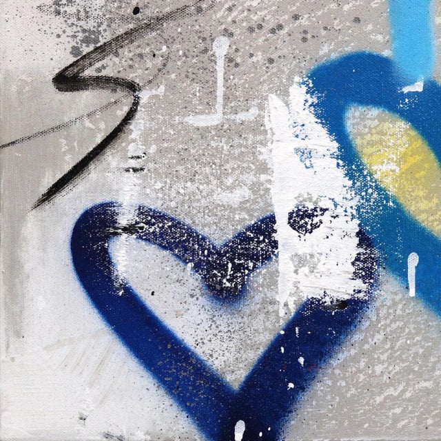 Urban Street Art Playful Graffiti Painting "Love Seeker" Original Artwork by Amber Goldhammer For Sale - Image 4 of 11