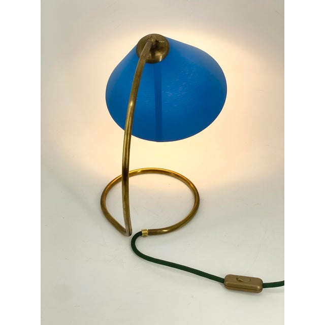 Vintage Table Lamp with Organically Shaped Brass Base, 1950s For Sale - Image 13 of 18
