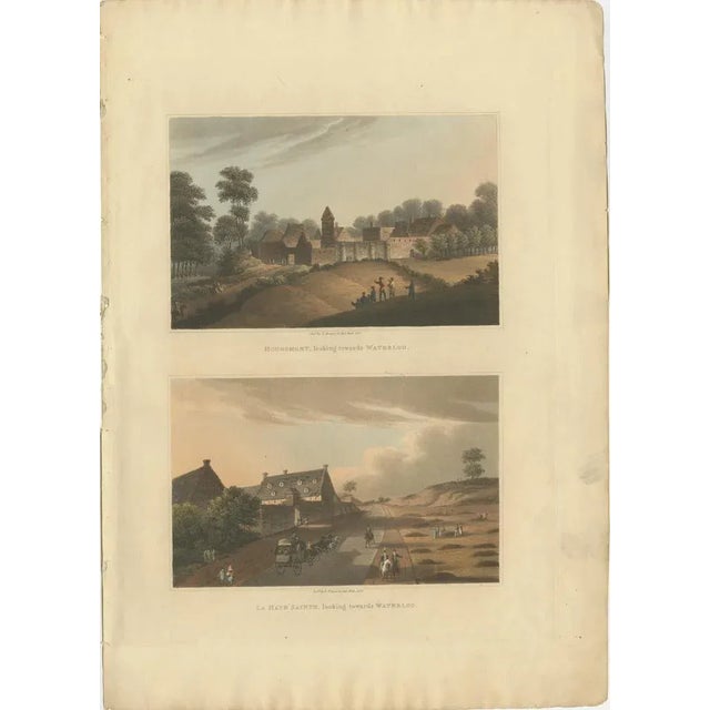 Napoleon’s Last Stand: Views of Hougoumont and La Haye Sainte After Waterloo : This rare engraving, published in 1816 as...