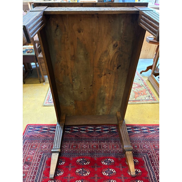 Art Deco Carved Oak Table, 1930 For Sale - Image 16 of 18