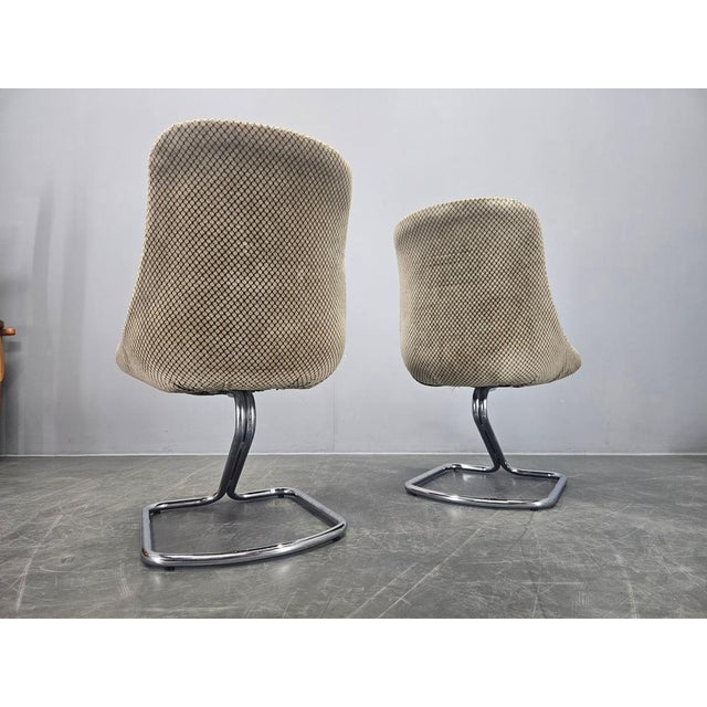 Textile Vintage Chairs by Boris Tabacoff, France, 1970s, Set of 2 For Sale - Image 7 of 11