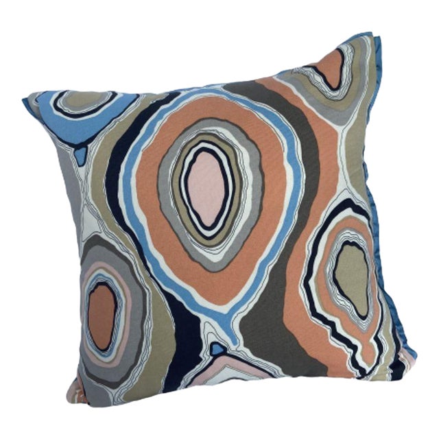Custom Abstract Geode Throw Pillow Cover For Sale