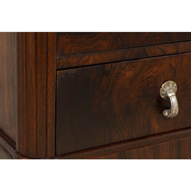 1930s French Art Deco Rosewood Chest of Drawers For Sale - Image 16 of 18