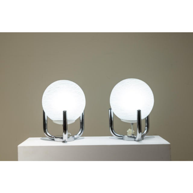 Spanish Glass Ball Lamps from Marset, 1970s, Set of 2 For Sale - Image 9 of 9