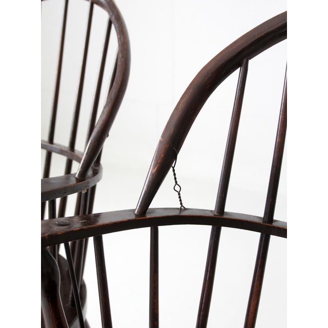 Late 19th Century Antique Windsor Billiard Chairs Pair For Sale - Image 5 of 18