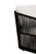 Black Alpine Teak Wood Outdoor Sofa With Black Rope Design For Sale - Image 8 of 14