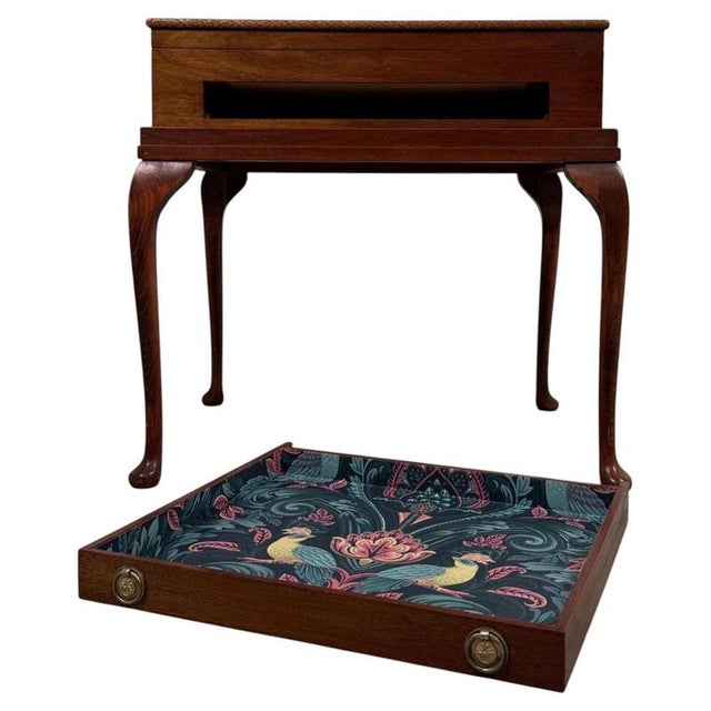 Early 20th Century Antique English Mahogany Box on Stand For Sale - Image 3 of 14