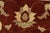 Ziegler Rug 10'1'' X 13'11'' Red Wool Traditional Hand-Knotted Oriental Carpet For Sale - Image 4 of 12