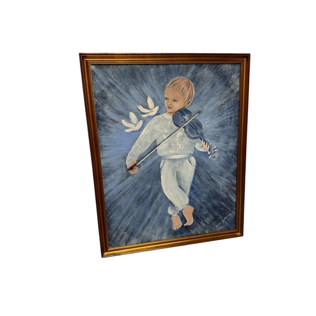 Contemporary 1980s Original Oil Painting Signed & Dated by Artist For Sale - Image 3 of 8