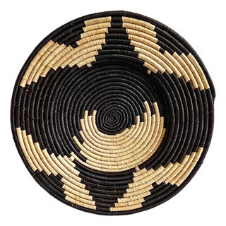 Vintage Basket Weave Plate Modern Tribal Wall Art Mali For Sale