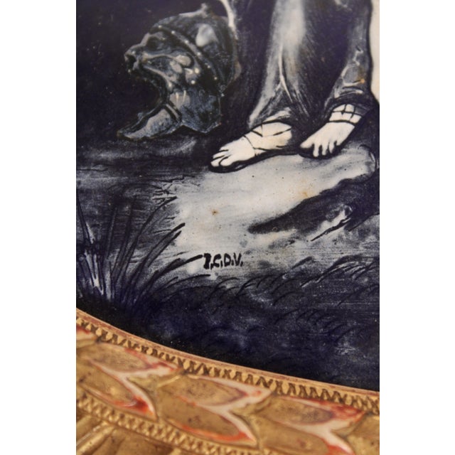 Antique Limoges Enamel on Copper Plaque For Sale In Los Angeles - Image 6 of 10