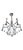 Chromed Steel 6-Light Chandelier with Crystal Pendants attributed to Gaetano Sciolari, 1960s For Sale - Image 6 of 7