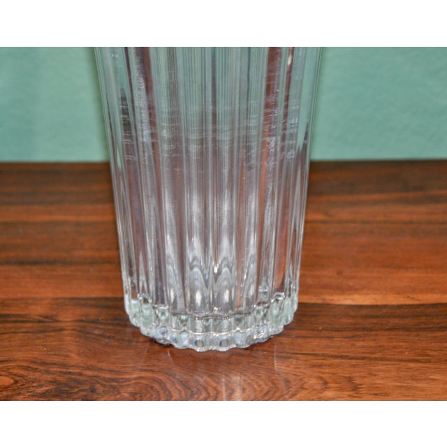 German Transparent Glass Vase, 1970s For Sale - Image 4 of 6