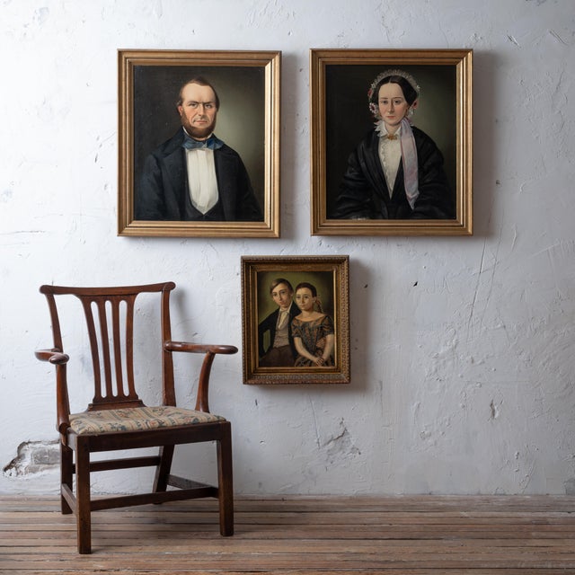 Robert Schwedler (German, 1816-1887) A Biedermeier portrait of a brother and sister, signed and dated 1845 canvas: 13 by...