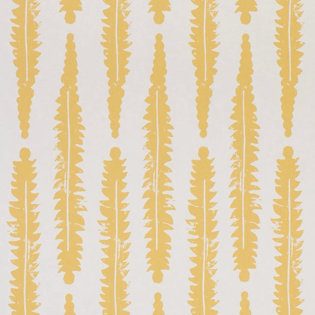 Not Yet Made - Made To Order Sample - Schumacher x Molly Mahon Fern Wallpaper in Mustard For Sale - Image 5 of 5