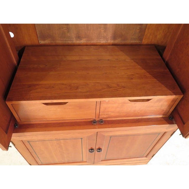 1990s Traditional Stickley 21st Century Collection Cherry Bedroom Tv Armoire