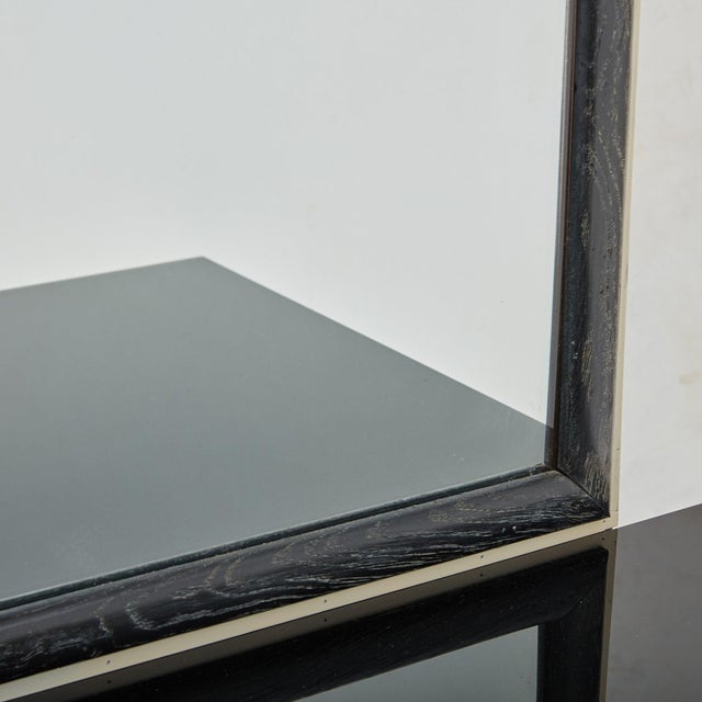 Vintage Art Deco Cerused Ebonized Wood Writing Desk For Sale - Image 9 of 11