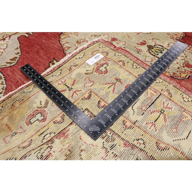 Mid 20th Century Vintage Turkish Oushak Runner - 04'07 X 11’00 For Sale - Image 5 of 10