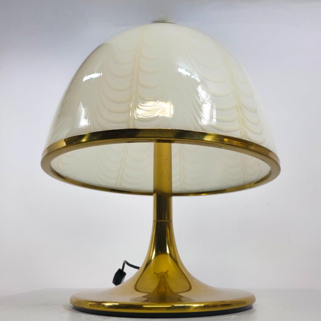 Murano Model F.Fabbian Mushroom Lamp from Mazzega, 1970s, in Flawless conditions. Designed 1970 to 1979 I have official...