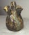Ceramic Vintage Handmade Brutalist American Pottery Anatomical Heart Shaped Vase For Sale - Image 7 of 13