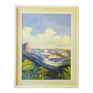 Beautiful Small Oil On Canvas, Signed “Rio”