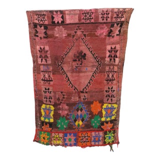 Moroccan Boujad Rug - 4'3" X 6'7" Ft For Sale