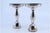 Silver Candlesticks on Circular Bases, Set of 2 For Sale - Image 6 of 10