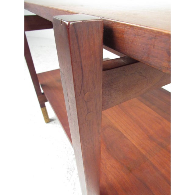 1960s Mid-Century Two-Tier End Table For Sale - Image 9 of 12