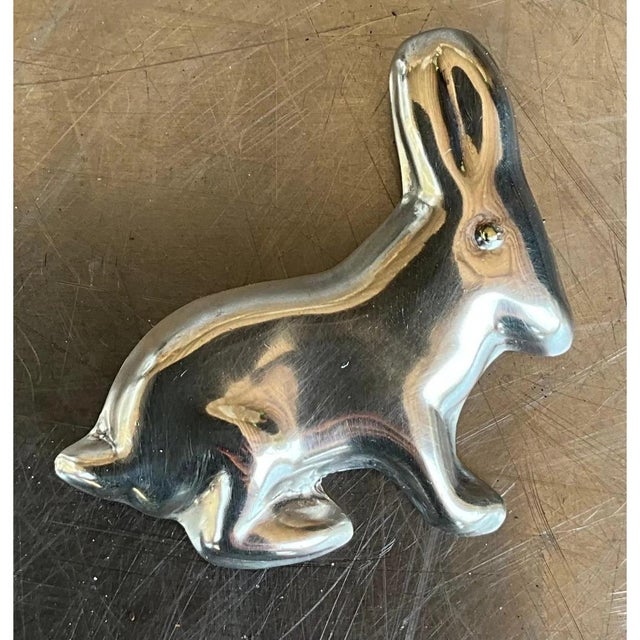 Vintage Mexican Sterling Silver Bunny Rabbit Brooch For Sale - Image 11 of 12