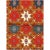 Vintage Moroccan hand-knotted wool rug with bold pattern and low pile.