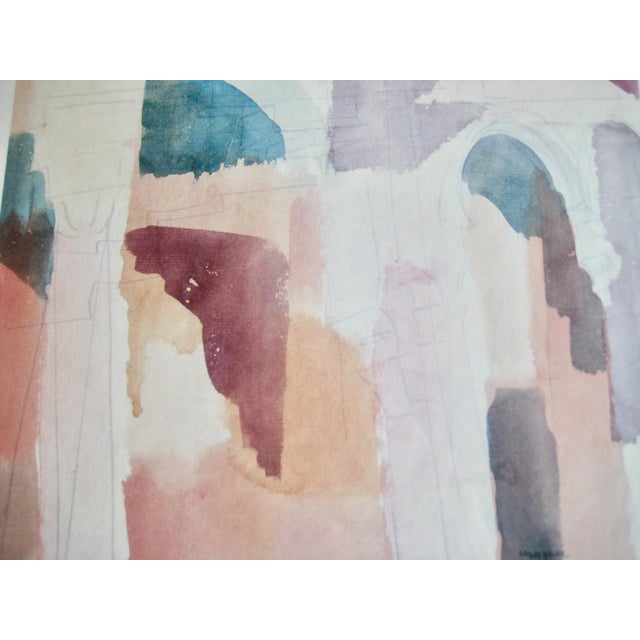 Very lovely color print representing a Mosque from the very well know artist Louis Moilliet ( 1880-1962 ), this kind of...