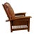 American Crafters and Weavers Craftsman / Mission Leather and Oak Morris Chair Russet Brown Leather (Rb2) For Sale - Image 3 of 5