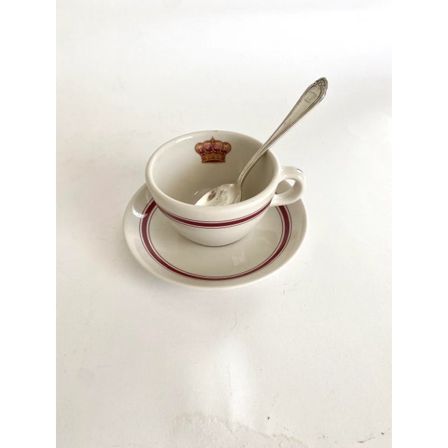 Hotel Del Coronado Teacup Set W/Spoon For Sale - Image 9 of 9