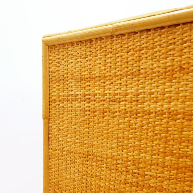 Rattan and Wicker Chest of Drawers, 1960s For Sale - Image 5 of 14