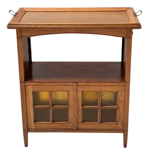 Arts and Crafts Art Nouveau Cabinet with Serving Tray, 1900s