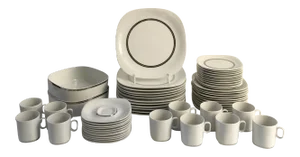 Modernist Suisse Langethal Dinner China Service - Set of 60