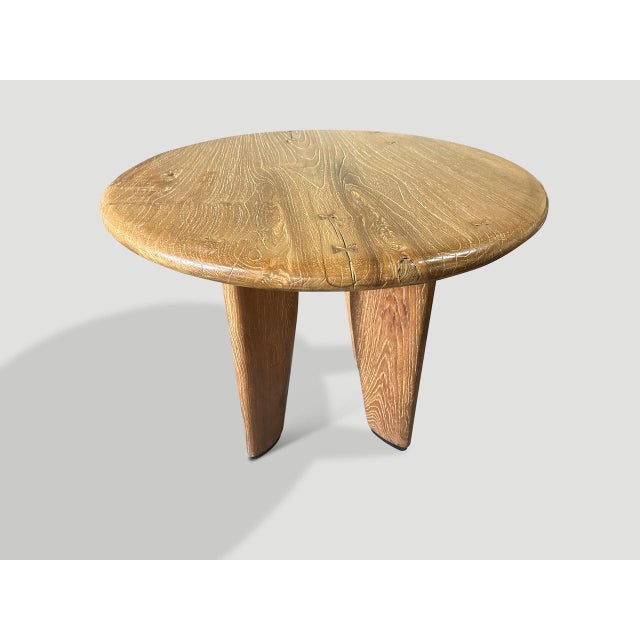 2010s Andrianna Shamaris Mid Century Couture Round Table For Sale - Image 5 of 5