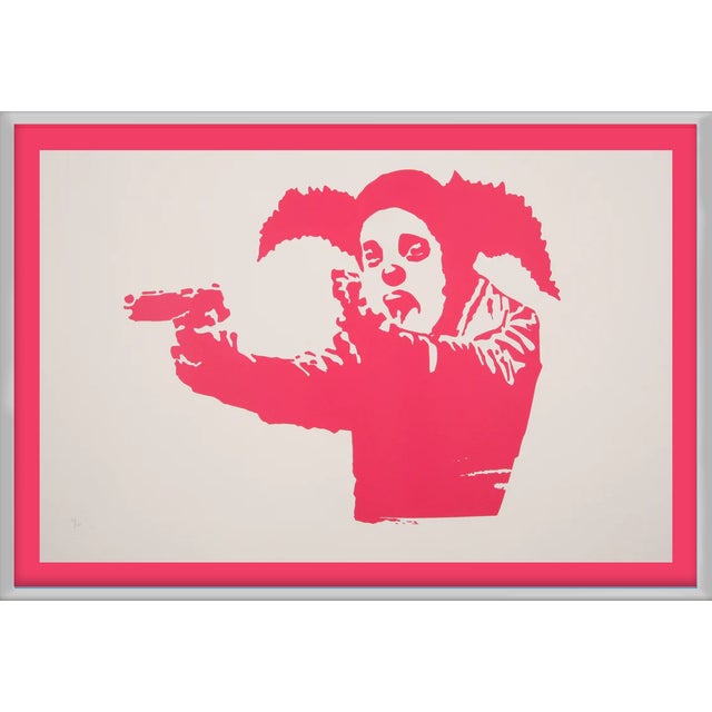 Banksy, Clown Skateboard Lick Shot, 2024, Print For Sale - Image 3 of 3