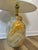 1970s Vintage Hollywood Regency Faux Onyx Glazed Ceramic Table Lamp For Sale - Image 5 of 5