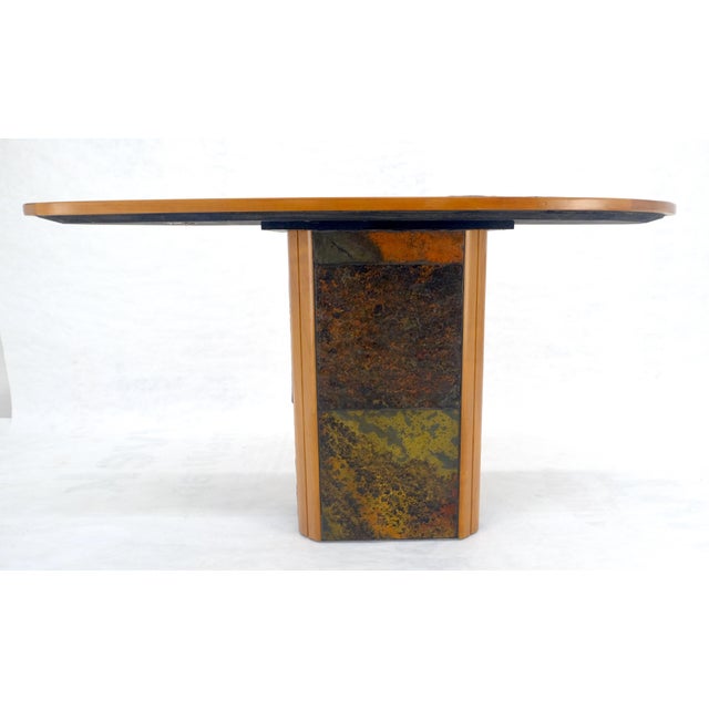 Boomerang Shape Slate Tile Top & Base Mid Century Modern Studio Coffee Table For Sale - Image 9 of 16