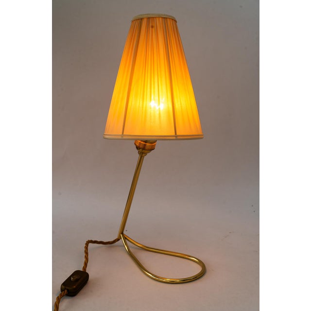 1960s Table Lamp with Fabric Shade by Rupert Nikoll, Vienna, Austria, 1960s For Sale - Image 5 of 16