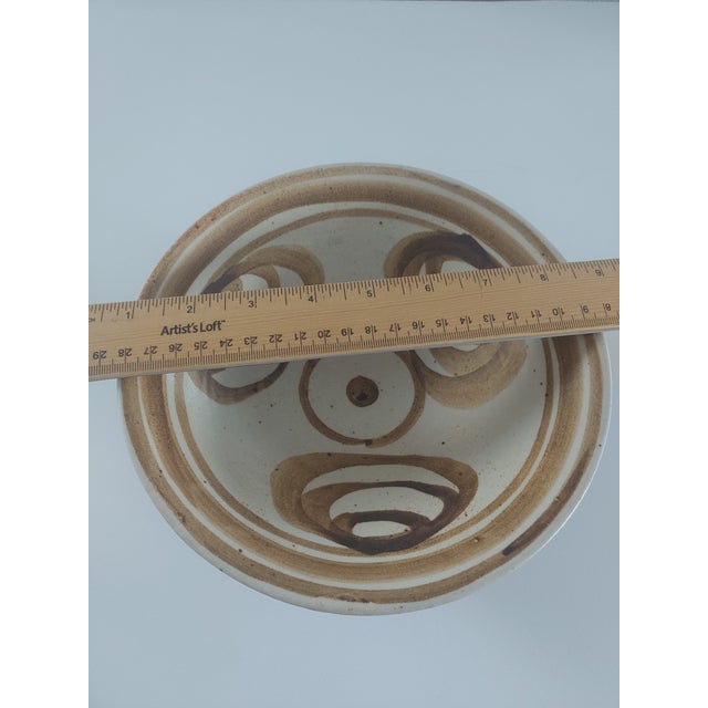 Rustic Mid-Century Paz California Studio Pottery Bowl For Sale - Image 3 of 7