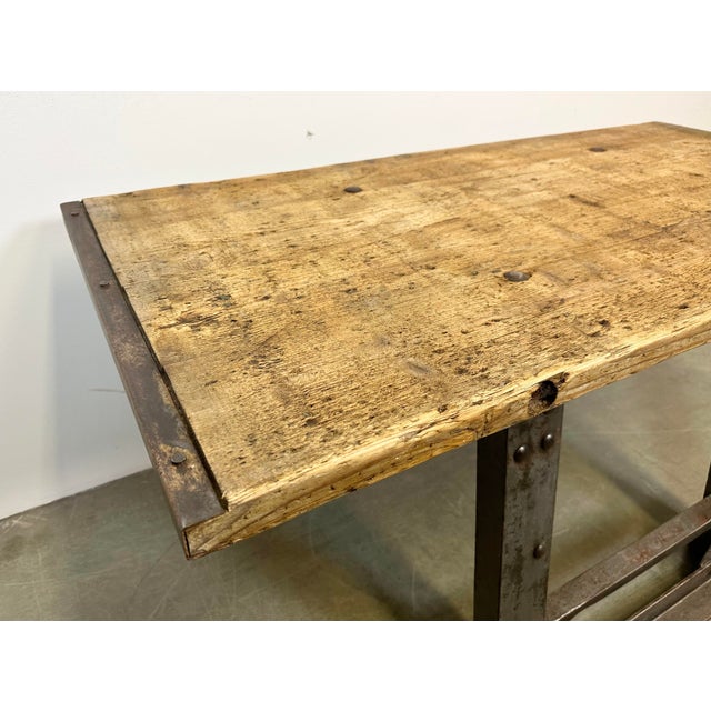 1960s Industrial Riveted Coffee Table, 1960s For Sale - Image 5 of 18
